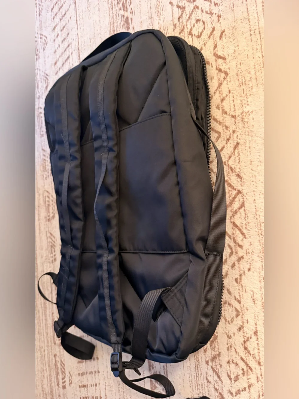 Zara Black Men's Backpack with Front Mesh Pocket